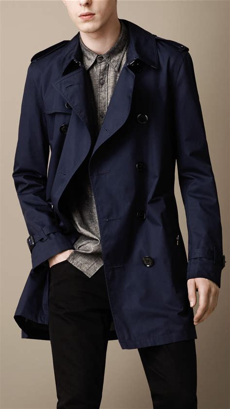 burberry trench coat kensington men|Burberry trench coat men's navy.